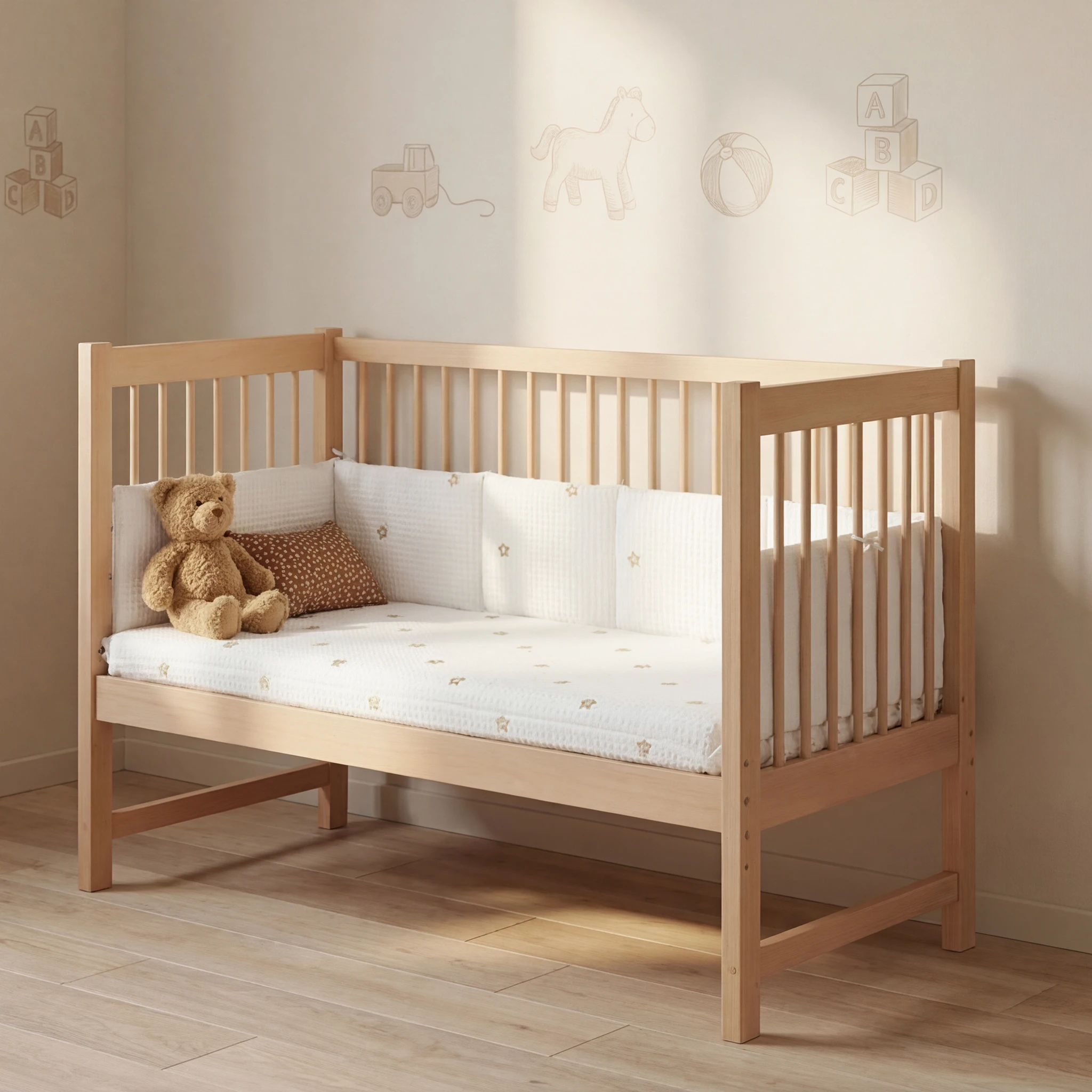 Chikuaa minimalist 3-in-1 transition bed - Image 3